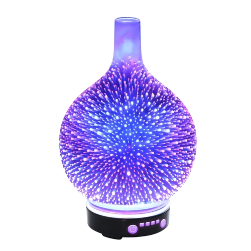 Devanti Aroma Diffuser Aromatherapy 3D Glass 100ml - Main Image
