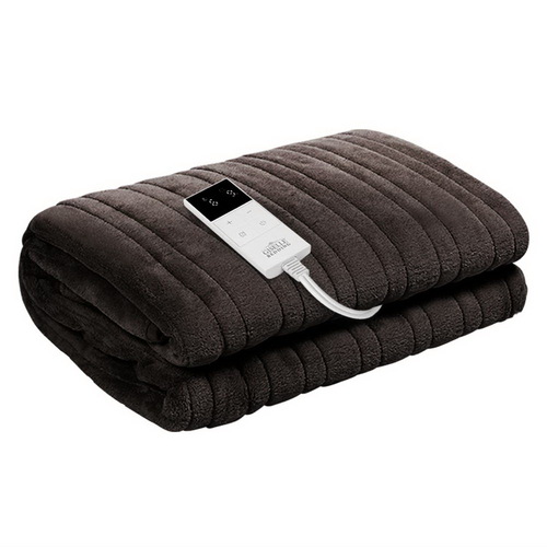 Giselle Bedding Electric Throw Blanket - Chocolate - Main Image