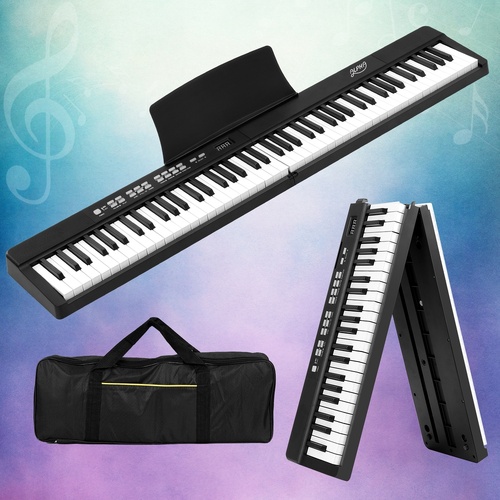 Alpha 88 Keys Foldable Electronic Piano Keyboard Digital Electric w/ Carry Bag - Main Image