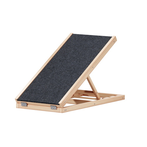 i.Pet Dog Ramp 70cm Adjustable Height Wooden Steps Stairs For Bed Sofa Car Foldable - Main Image