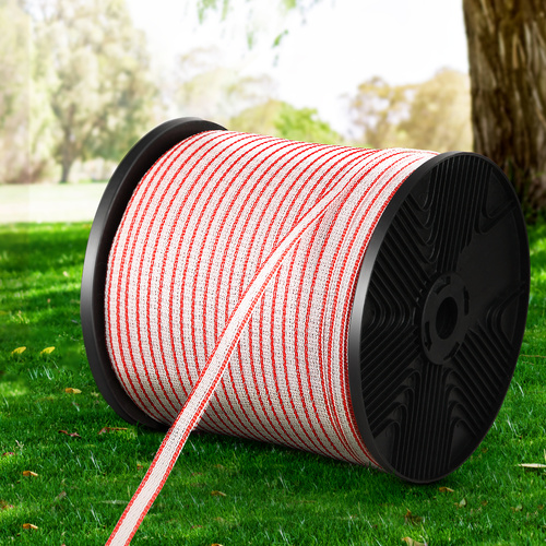 Giantz Electric Fence Poly Tape 400M Insulator - Main Image