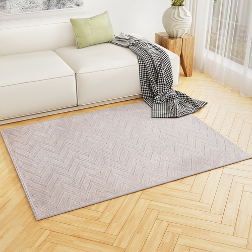 Artiss Rug 120x160cm Area Rug Washable Mat Large Carpet Microfiber Ripple - Main Image