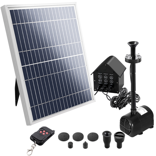 Gardeon Solar Pond Pump with Battery Kit LED Lights 8.8 FT - Main Image