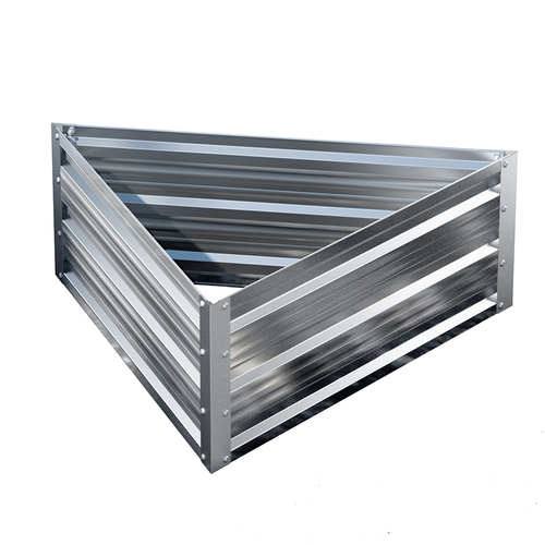 Green Fingers Garden Bed 86x86x30cm Planter Box Raised Container Galvanised Herb - Main Image