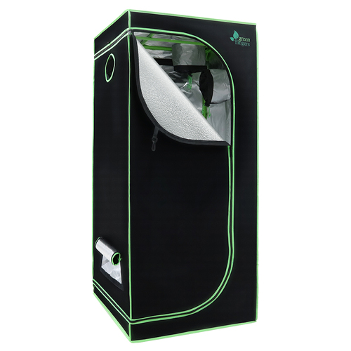 Green Fingers Grow Tent 70x70x160CM 1680D Hydroponics Kit Indoor Plant Room System - Main Image