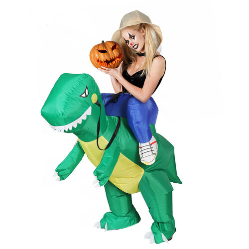 Inflatable Dinosaur Costume Adult Suit Blow Up Party Fancy Dress Halloween Cosplay - Main Image