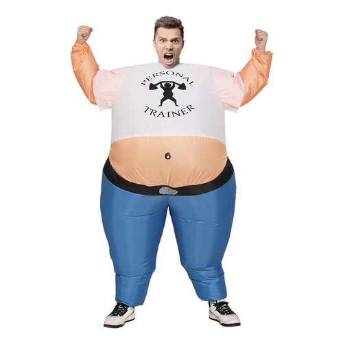 Inflatable Samson Costume Adult Suit Blow Up Party Fancy Dress Halloween Cosplay - Main Image
