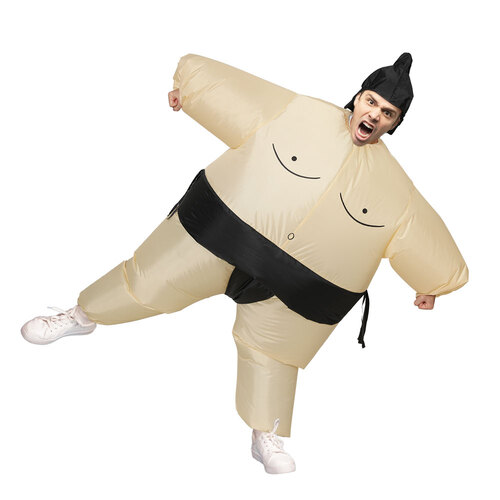 Inflatable Sumo Costume Adult Suit Blow Up Party Fancy Dress Halloween Cosplay - Main Image