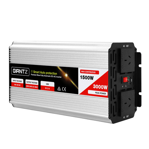Giantz 1500W Puresine Wave DC-AC Power Inverter - Main Image