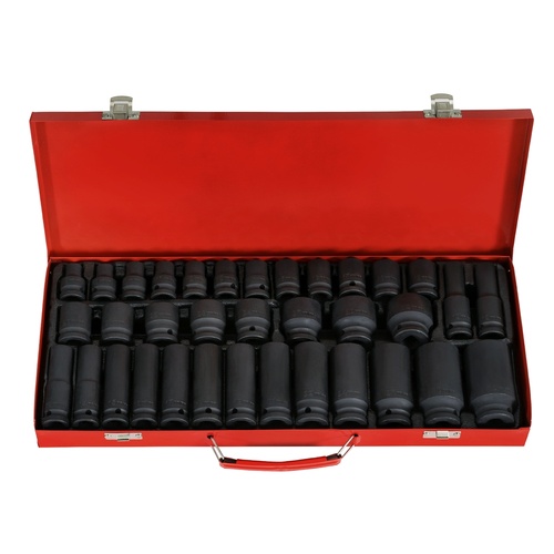Giantz 35pcs 1/2" Drive Impact Socket Set Metric 8-32mm with Case - Main Image