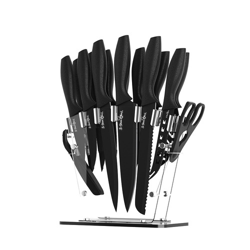 5-Star Chef 17PCS Kitchen Knife Set Stainless Steel Non-stick with Sharpener - Main Image