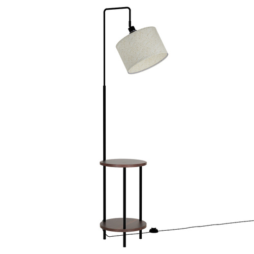 Artiss Floor Lamp 2 Tier Shelf Storage LED Light Stand Home Room Adjustable Head - Main Image