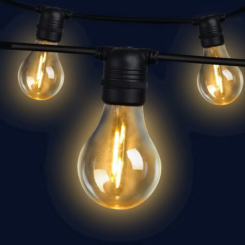 23m LED Festoon String Lights Outdoor Christmas Decorations Wedding Garden Party - Main Image