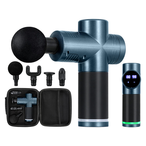Everfit 30 Speed Massage Gun 4 Heads Vibration Muscle Massager Chargeable Blue - Main Image