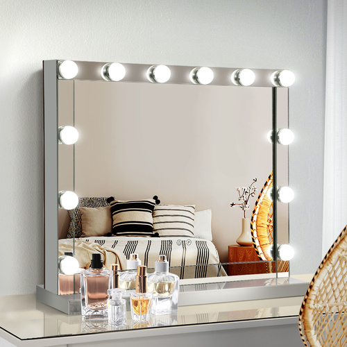 Embellir Makeup Mirror Hollywood with Light Frame Vanity Dimmable Wall 12 LED - Main Image
