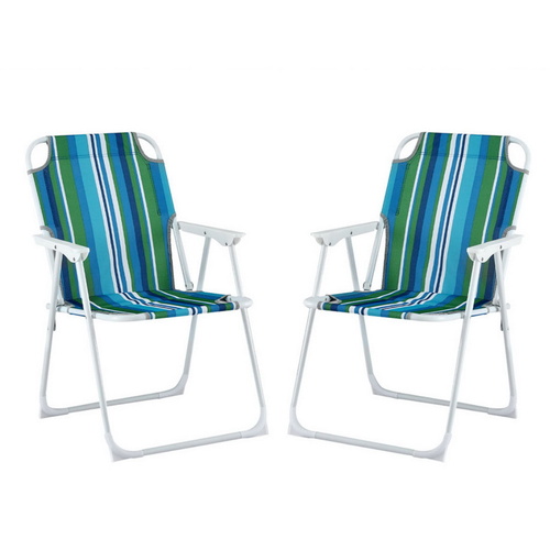Gardeon Outdoor Chairs Folding Camping Chair Steel Portable Patio Furniture - Main Image