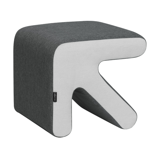 Artiss Ottoman Foot Stool Arrow Linen Grey - Main Image