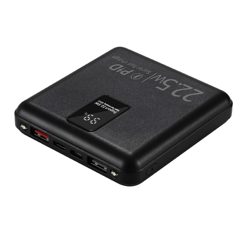 10000mAh Portable Power Bank PD22.5W Quick Charging Fast Charger for Phone Black - Main Image