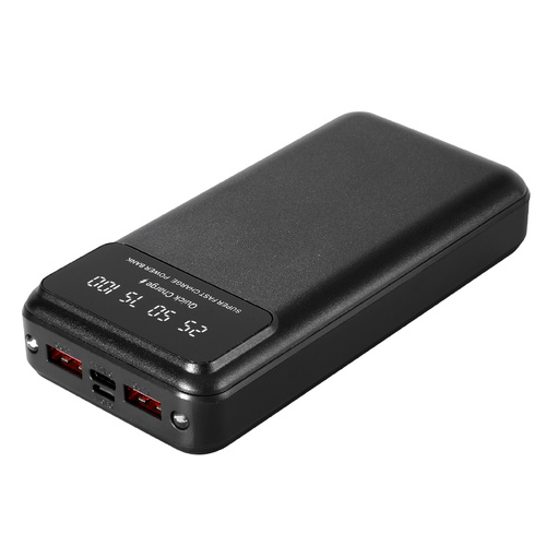 20000mAh Portable Power Bank PD22.5W Quick Charging Fast Charger for Phone Black - Main Image