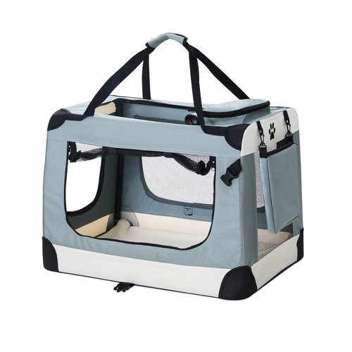 i.Pet Pet Carrier Soft Crate Dog Cat Travel 70x52CM Portable Foldable Car Large - Main Image