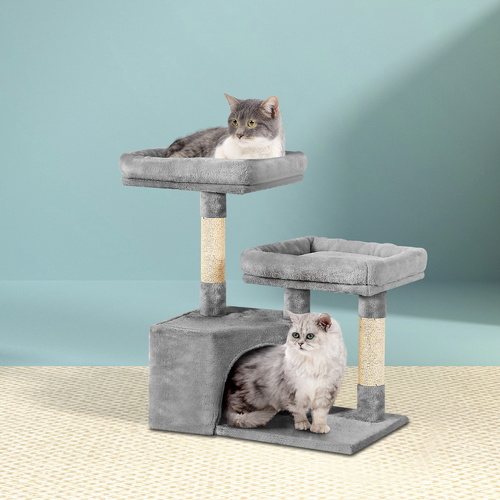 i.Pet Cat Tree 69cm Scratching Post Tower Scratcher Wood Condo House Bed Trees - Main Image