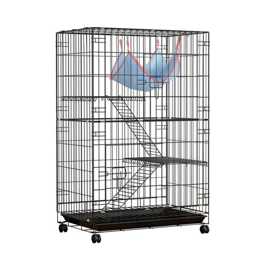 i.Pet Rabbit Cage 100cm Hutch 3 Level Indoor Guinea Pig Ferret - Main Image