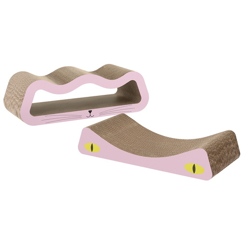 i.Pet Cat Scratching Board Scratcher Cardboard Kitten Indoor Climbing Pad Catnip - Main Image