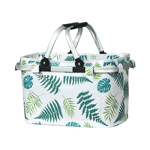 Alfresco Picnic Basket Folding Bag Hamper Insulated Food Storage - Main Image