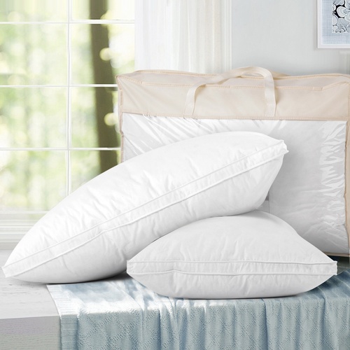 Giselle Bedding Duck Feather Down Pillow Luxury Twin Pack - Main Image