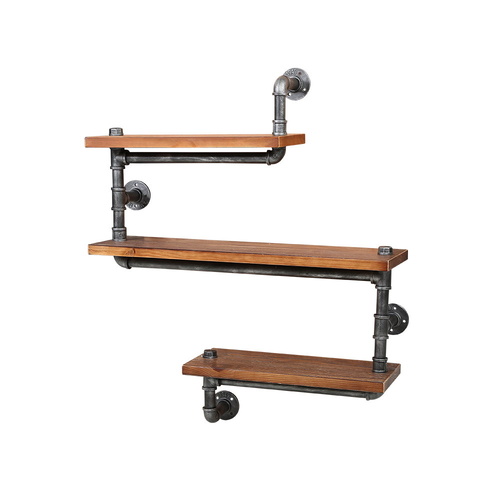 Artiss Floating DIY Pipe Shelf 3 Tiers - IONA - Main Image