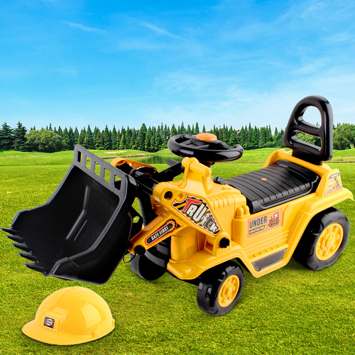 Keezi Ride On Car Toys Kids Excavator Bulldozer Sandpit Digger Car Pretend Play - Main Image