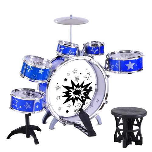 Keezi 11 Piece Kids Drum Set - Main Image