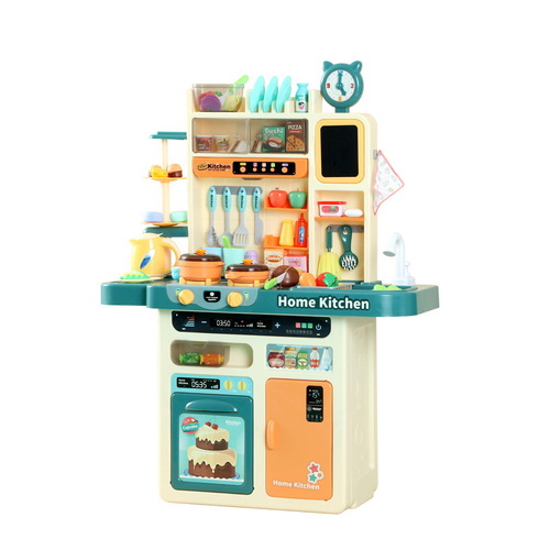 Keezi Kids Kitchen Pretend Play Set Cooking Sound Steam Light Function - Main Image