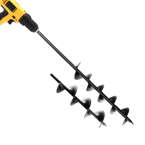 Giantz Power Garden Spiral Auger Hole Digger Earth Drill Bit Φ75x300 & 600mm - Main Image