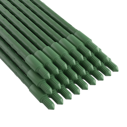 Green Fingers Garden Stakes Metal Plant Support 24pcs 92x1.6CM - Main Image