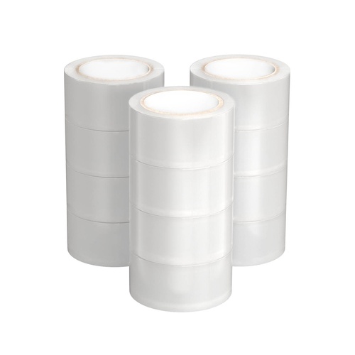12 Rolls Packing Packaging Tape Sticky Clear Sealing Tapes Transparent 48mmx75m - Main Image