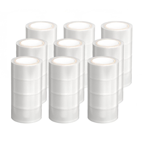 36 Rolls Packing Packaging Tape Sticky Clear Sealing Tapes Transparent 48mmx75m - Main Image
