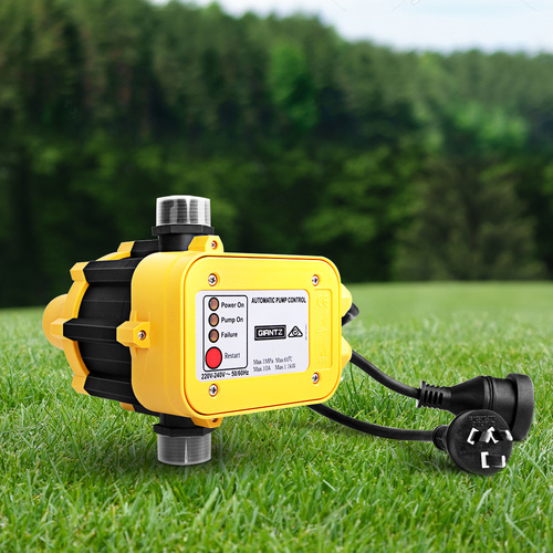 Giantz Water Pressure Pump Controller Auto Switch Control Electric Electronic Yellow - Main Image