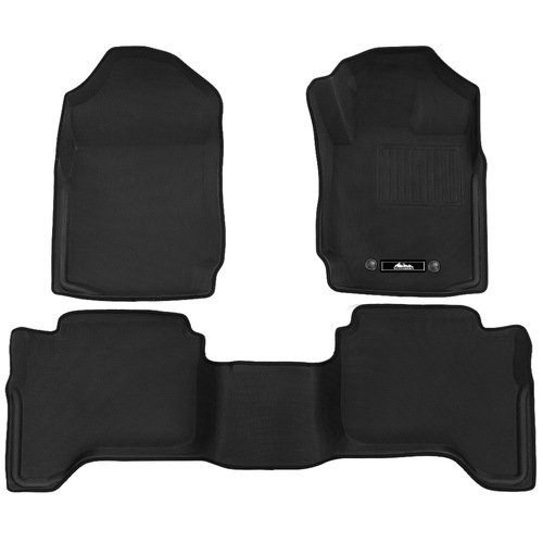 Weisshorn Car Floor Mats Rubber Fits Ford Ranger PX PX2 PX3 Dual Cab 2011-2022 3D - Main Image