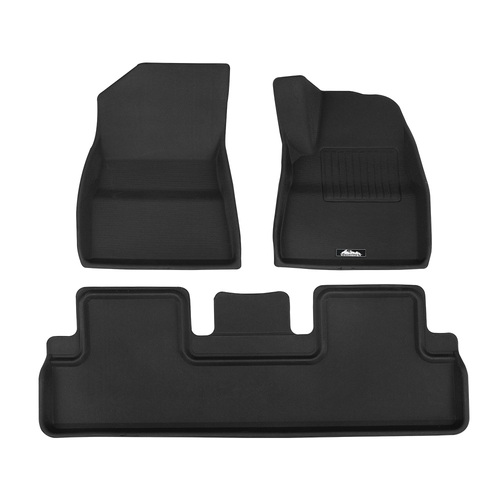 Weisshorn Car Rubber Floor Mats Compatible for Tesla Model 3 Front Rear - Main Image