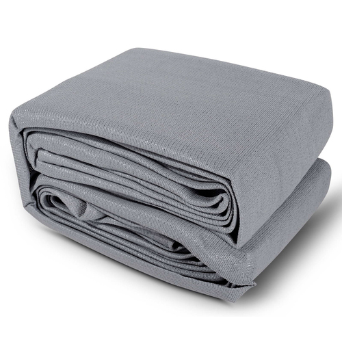 Instahut Shade Sail 3x3m Square 280GSM 98% Grey Shade Cloth - Main Image
