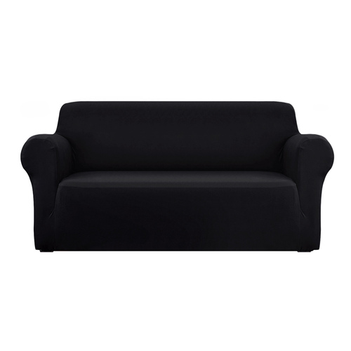 Artiss Sofa Cover Couch Covers 3 Seater Stretch Black - Main Image