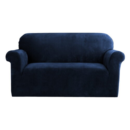 Artiss Sofa Cover Couch Covers 2 Seater Velvet Sapphire - Main Image