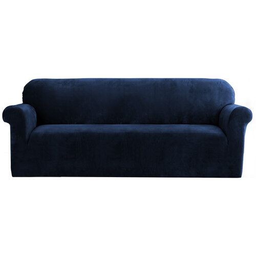 Artiss Sofa Cover Couch Covers 4 Seater Velvet Sapphire - Main Image