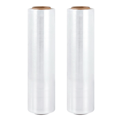 500mm x 400m Stretch Film Pallet Shrink Wrap 2 Rolls Package Use Plastic Clear - Main Image