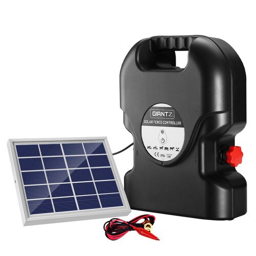 Giantz Fence Energiser 15KM Solar Powered 0.8J Electric - Main Image