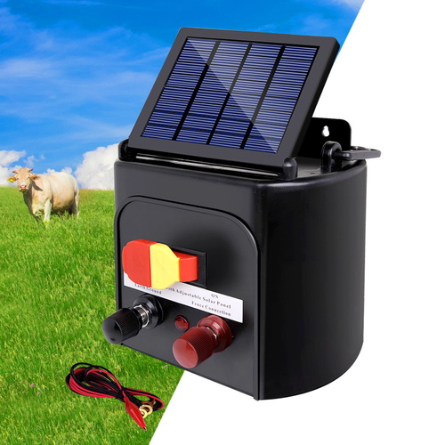 Giantz Fence Energiser 3KM Solar Powered 0.1J Electric Fencing Charger - Main Image