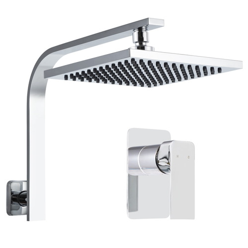 Cefito 8'' Rain Shower Head Wall Arm Square High Pressure Mixer Tap Chrome - Main Image