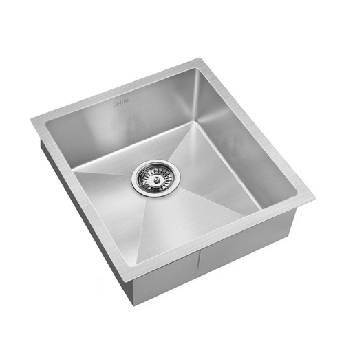 Cefito Handmade Kitchen Sink Stainless steel Sink 44cm x 45cm - Main Image