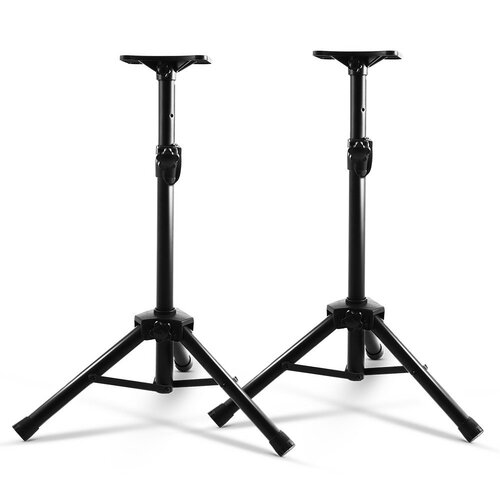 Alpha Speaker Stand 65-120cm Adjustable Height Surround Sound Studio Home 2pcs - Main Image
